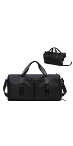 black gym bag