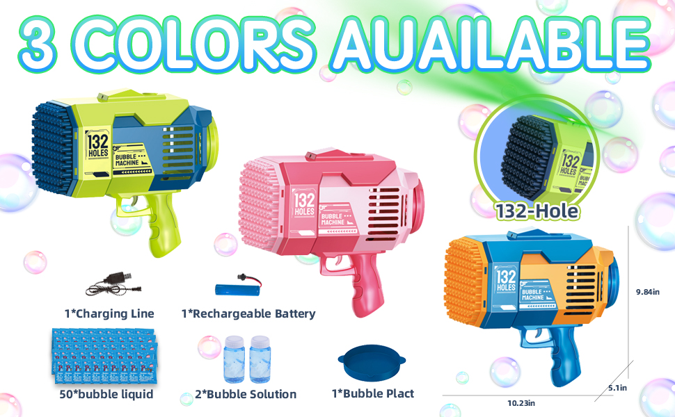 Bubble solution bazooka bubble gun