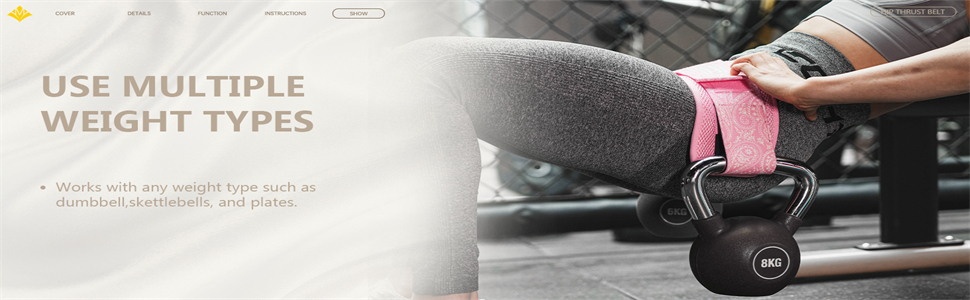 Hip Thrust Belt for Women