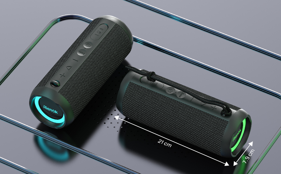 RIENOK Bluetooth Speaker Portable Wireless Bluetooth Speaker with 30W