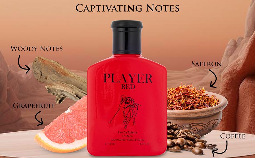 Men's Fragrance with Citrus, Saffron & Coffee - Bold, Energizing Scent for Adventurous Spirits