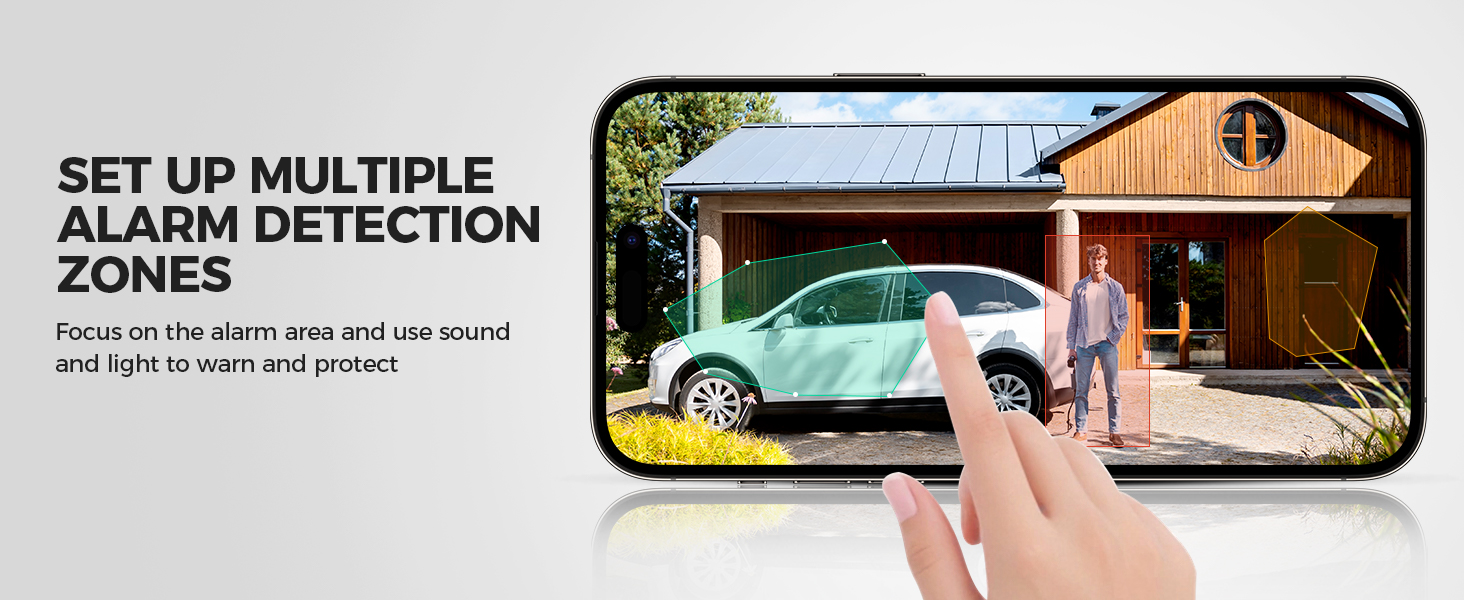 SET UP MULTIPLE ALARM DETECTION ZONES
