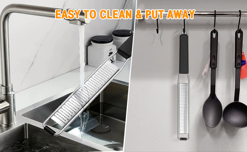 Diboniur Cheese Grater & Lemon Zester, Easy to Grate Parmesan Cheese