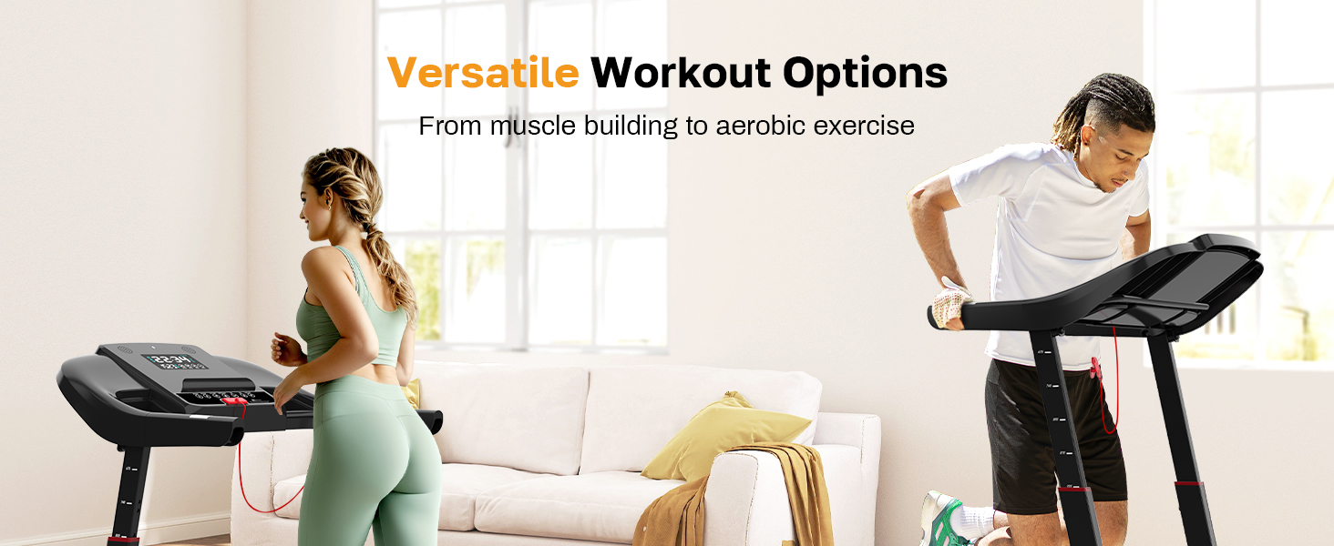 Treadmill with auto incline