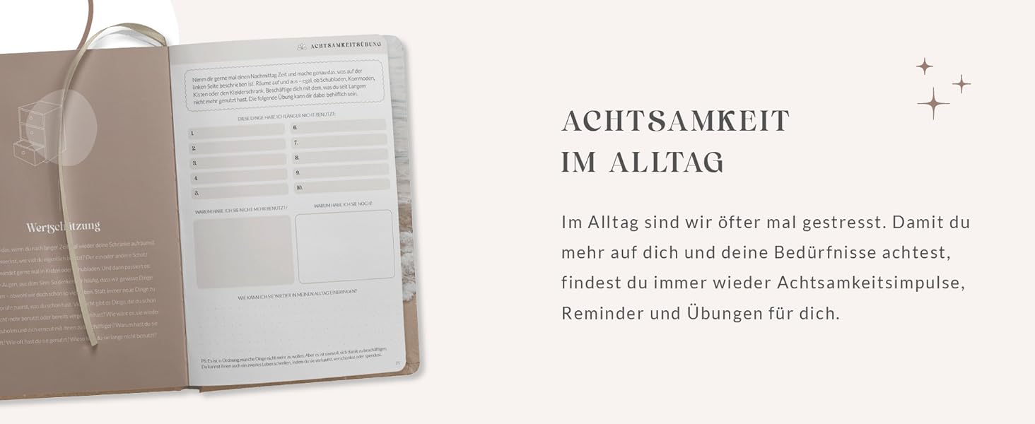 Lebenskompass Kalender 2024 2025 A5 ”Forest” - Hardcover Buchkalender