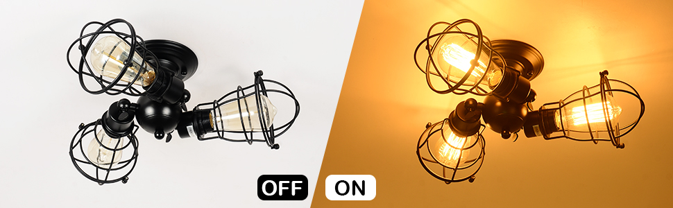 Edison style vintage ceiling light is great for kitchen, island, dining room,foyers ,hallway,bedroom