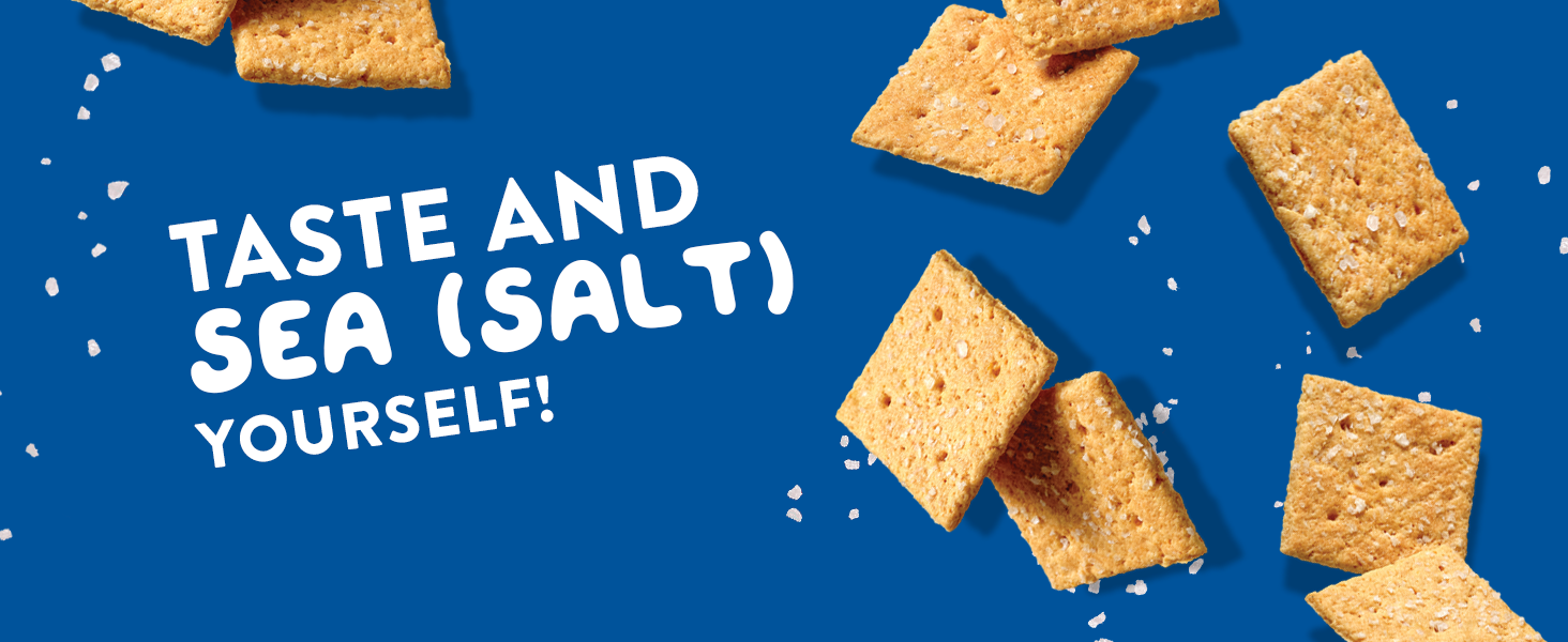 HighKey Gluten Free Snacks Sea Salt Crackers Keto Snack Almond Flour