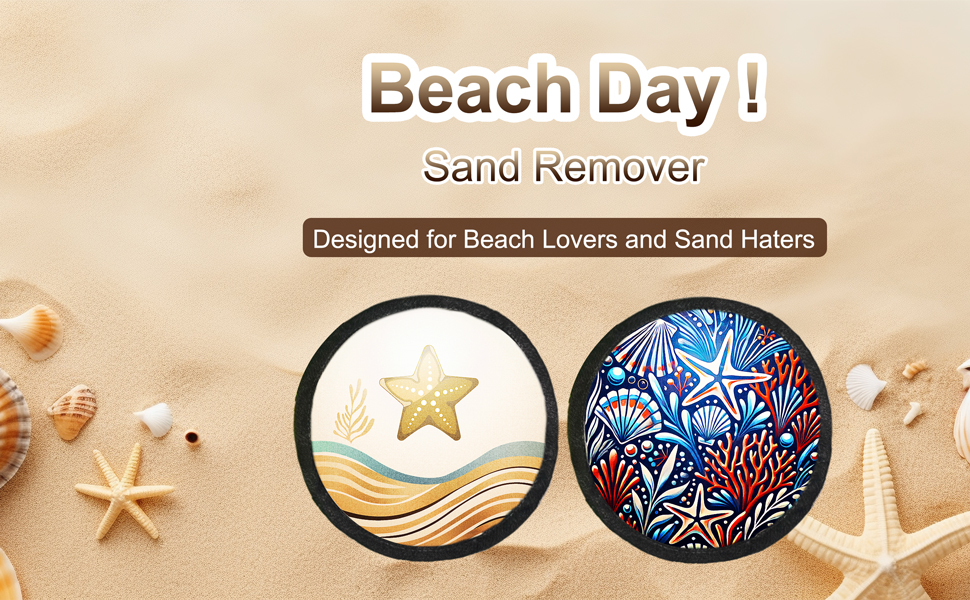 Natural Sand Remover Pouch for Beach & Travel