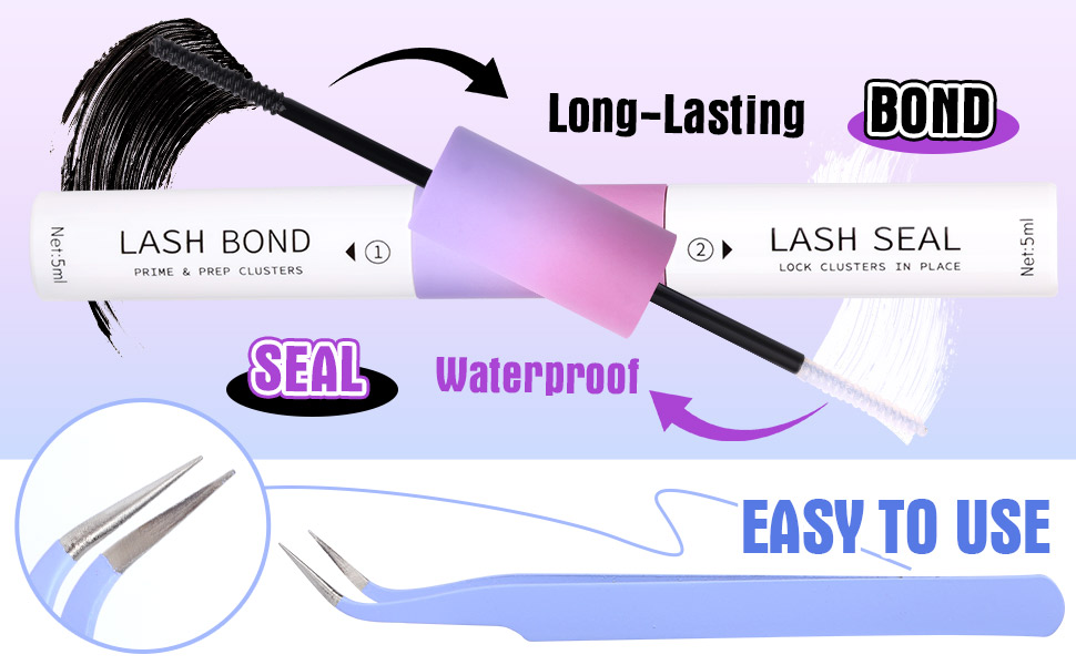 Wispy Cluster Lashes Natural Individual Eyelashes Kit