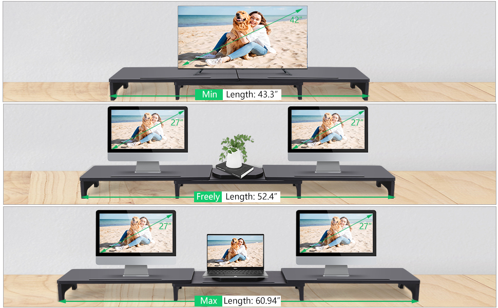 triple monitor stand