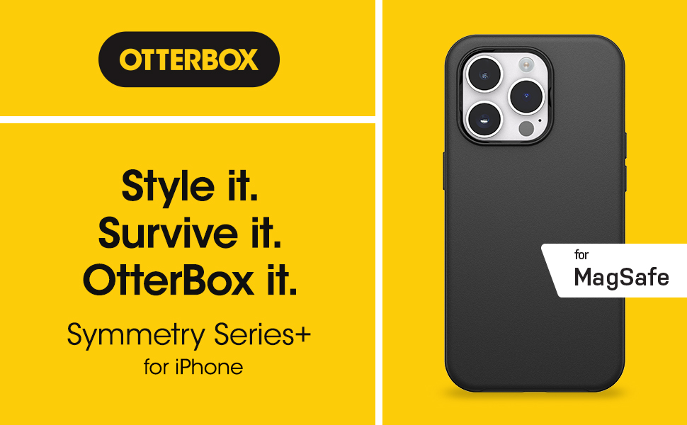 symmetry +, stylish phone case, protective phone case, OtterBox, iPhone 14 case, Sleek phone case