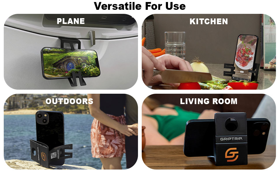 GripTrip Airplane Phone Holder Mount for Travel