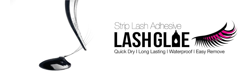 BlackPink Strip Lash Adhesive Lashglue Improved Stronger Formula Strong Hold Fast Drying Waterproof
