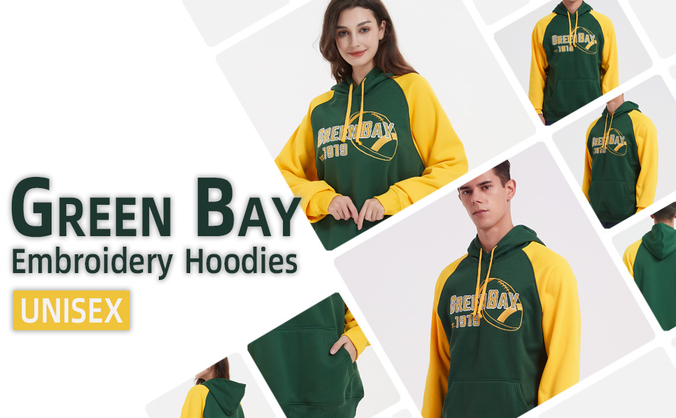 green bay football hoodie men man woman women embriodery sweatshrit