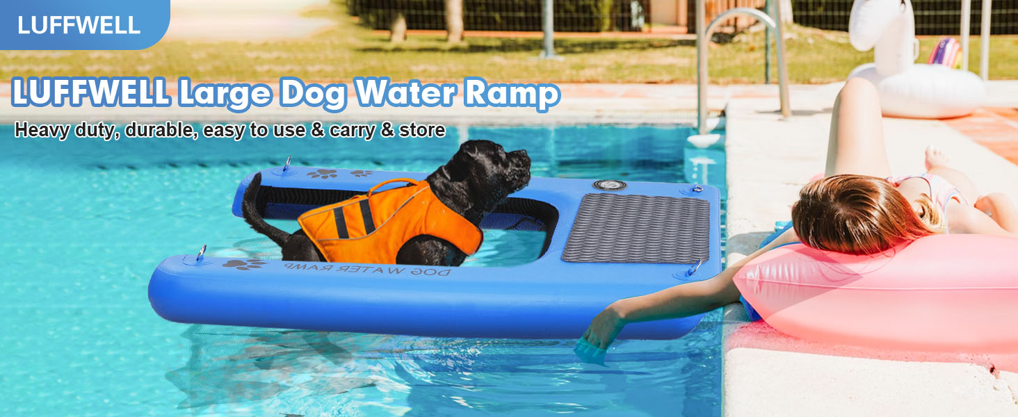 Extra Large Inflatable Dog Water Ramp