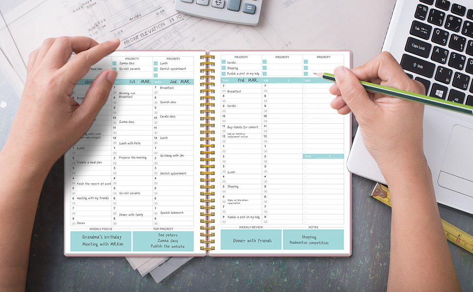 Appointment Planner Book Undated , RegoldenBook Hourly