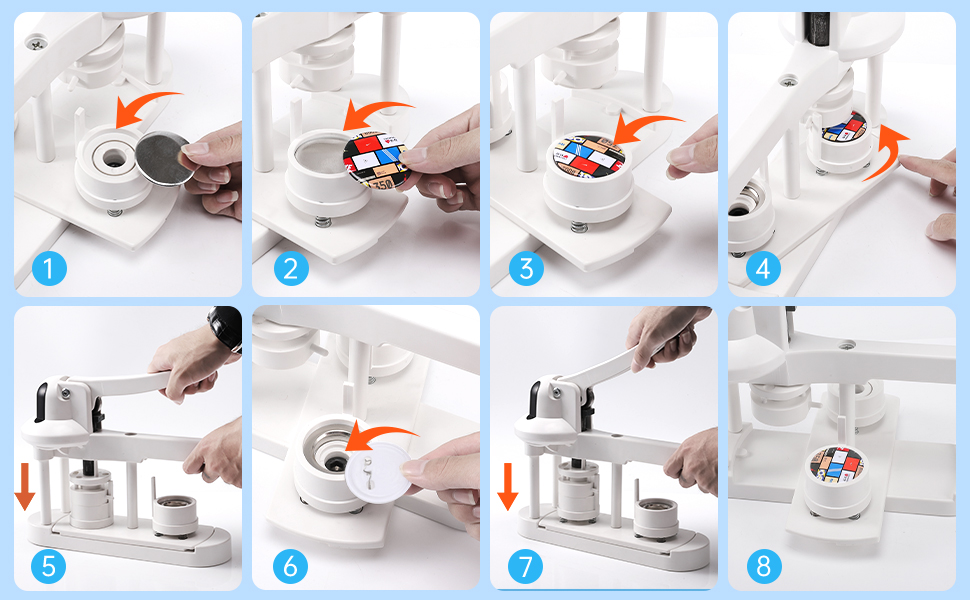 Tigoola Button Maker Machine,25mm(1 inch) Pin Maker Machine