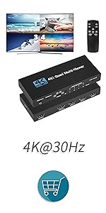ENBUER HDMI 画面分割器 9入力1出力 1080P 9画面同時表示 Amazon | ENBUER HDMI 画面分割器 9入力1出力 hdmi画面分割切替