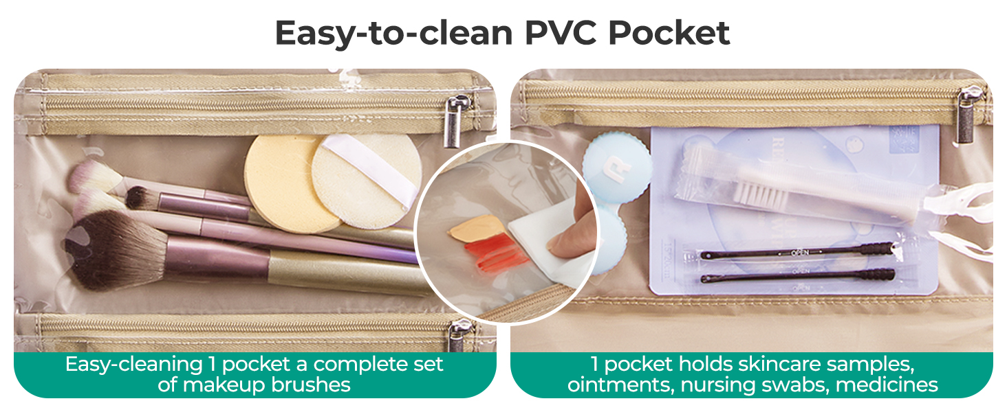 BAGSMART Travel Toiletry Bag with Removable Partition