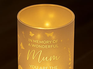Widdop Thoughts of You LED Memorial Tube Light - Mum & Dad