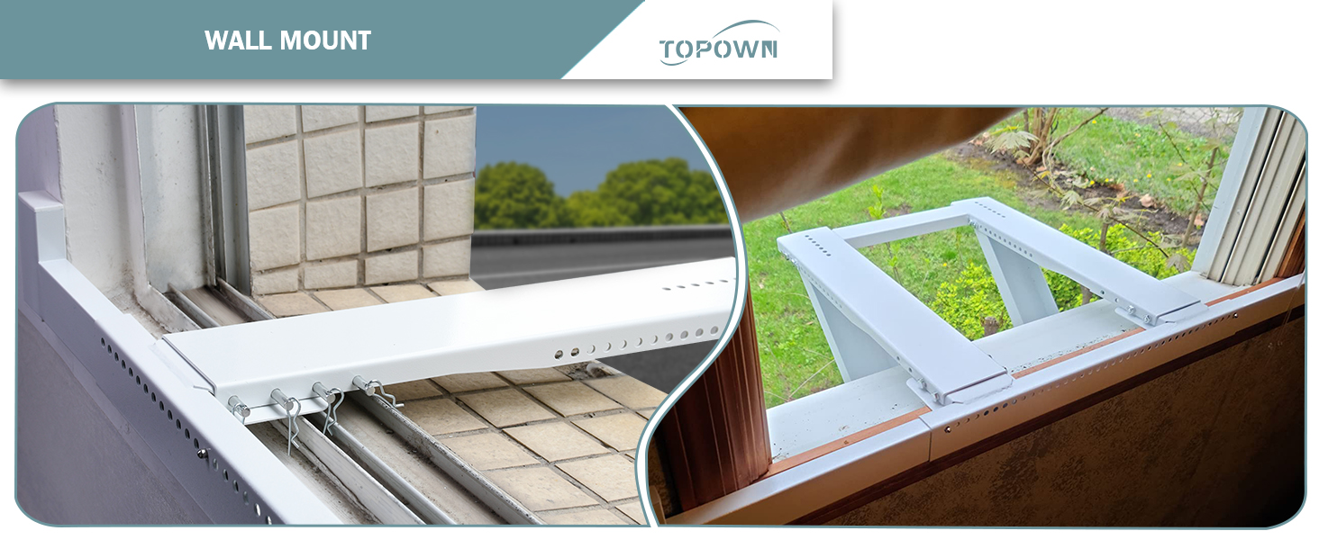 TOPOWN No Drill Air Conditioner Bracket for Window AC