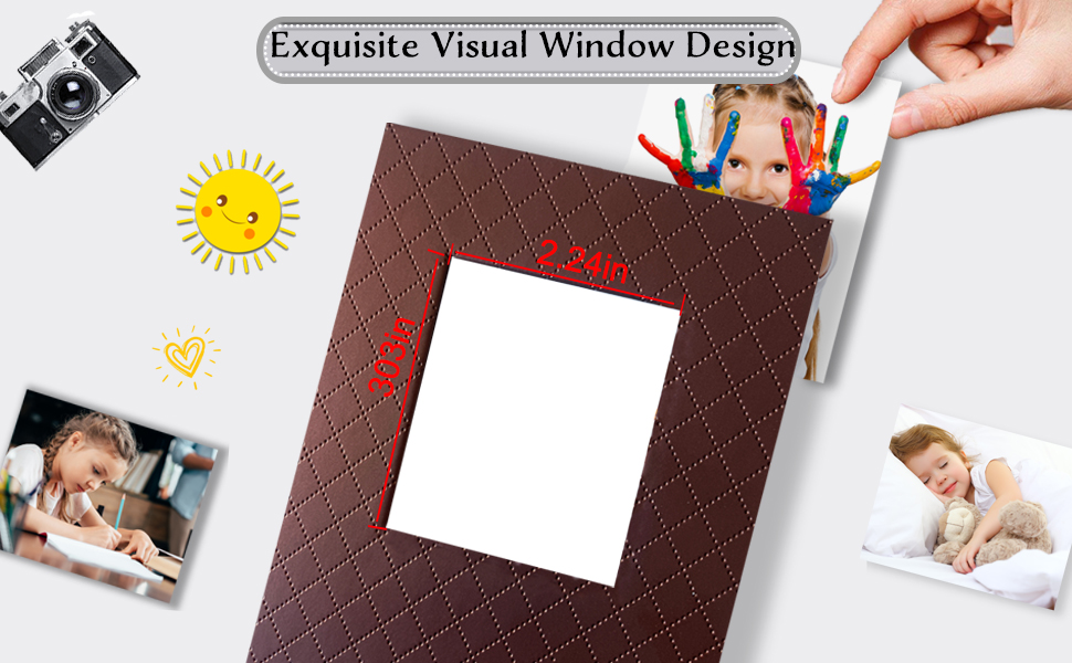 Zoview Art Small Portable Photo Album 4x6, Each 28 Clear