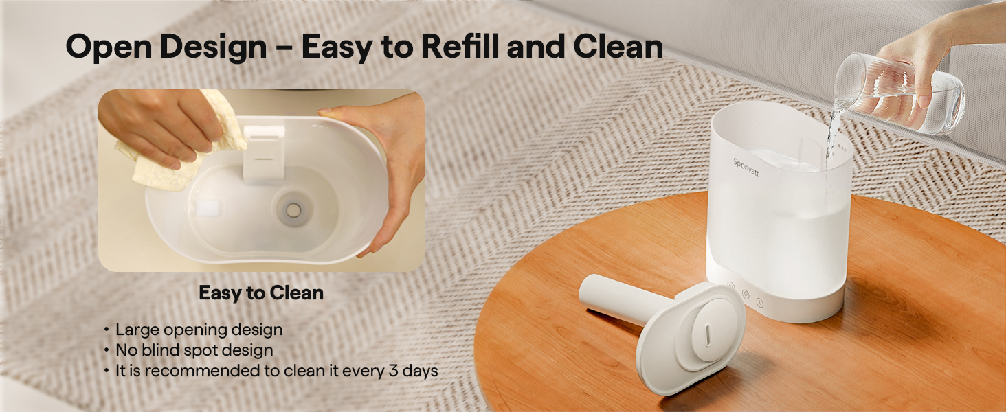 humidifiers for bedroom easy clean