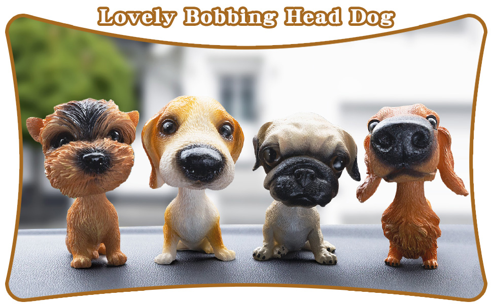 COGEEK Bobble Head Dogs Bobbing Heads Car Dash Puppy Car