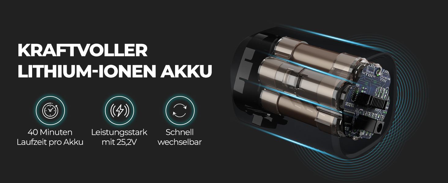 KLAMER Akkustaubsauger