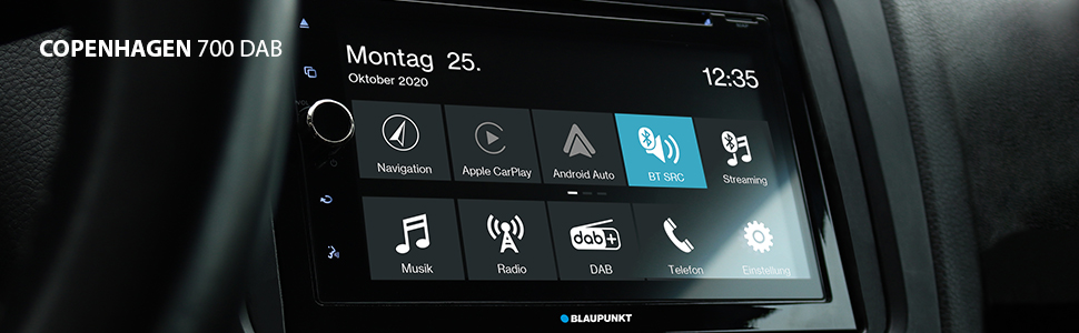 All-in-one 2-DIN multimedia centre with navigation, Apple CarPlay, Android car and CD/DVD drive