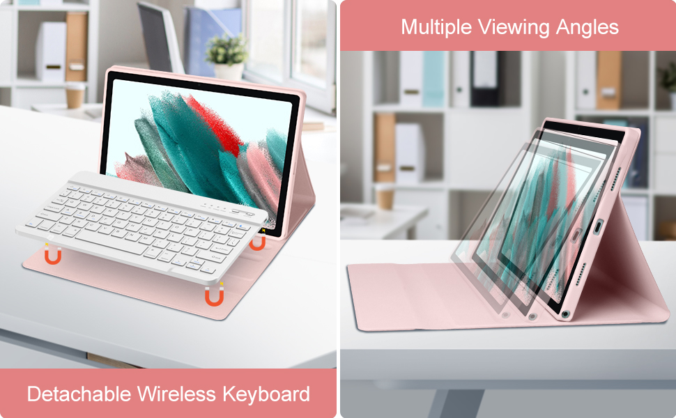 Samsung Galaxy Tab A8 10.5 Keyboard Case, Keyboard Wireless