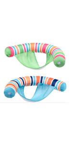 2 Packs Floating Noodle Chair with Stripes Design