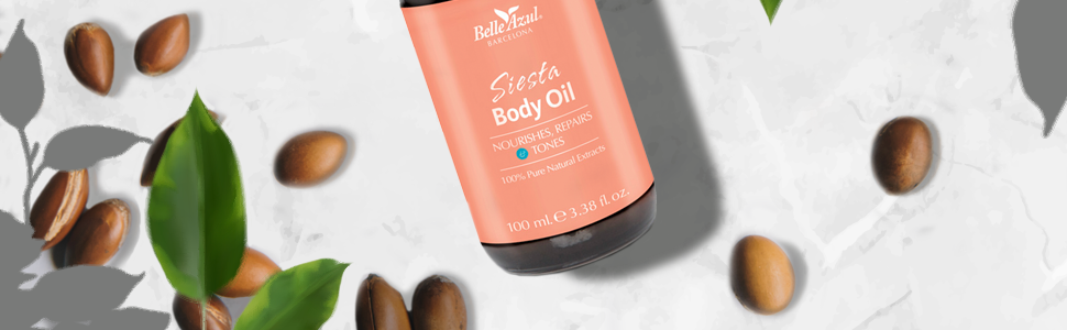 siesta body oil con aceite de Argan 