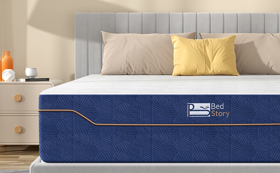 BedStory 12 Inch King Memory Foam Mattress in a Box