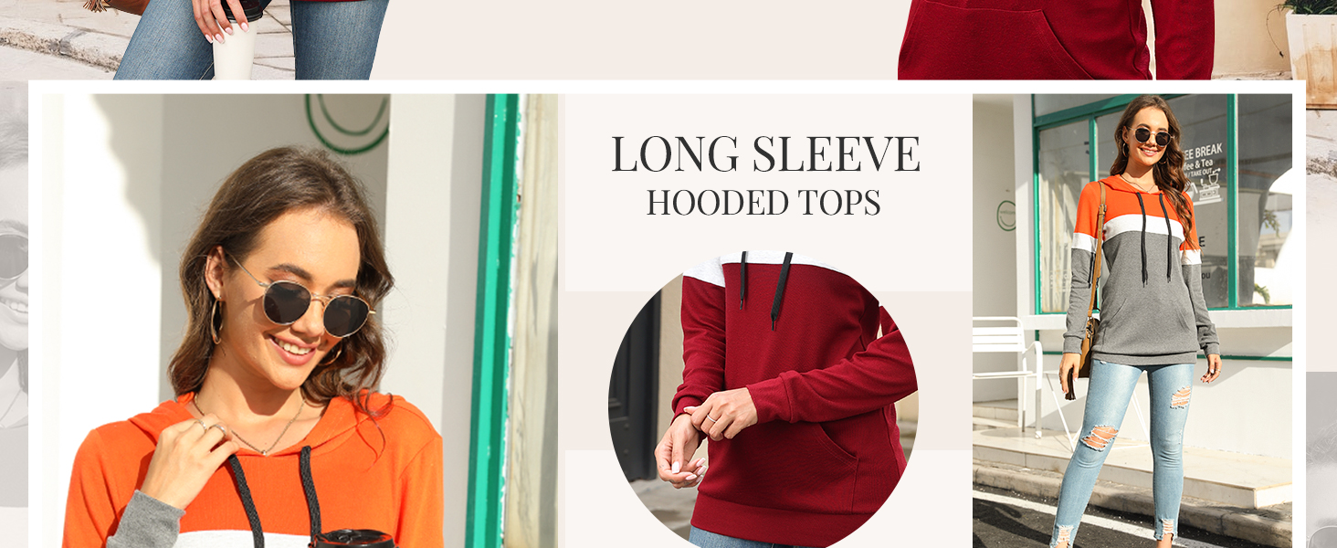 womens long sleeve hoodies sweaters