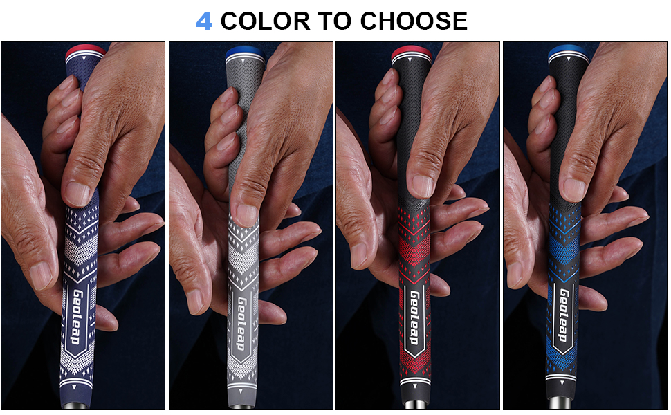 Geoleap Golf Grips Set of 13 Soft Golf Club Grips,Reduce Taper Design