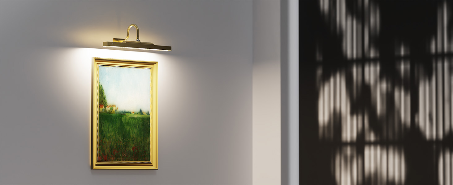 Picture Light Battery Rechargeable, 3Pack Picture Light for Wall with