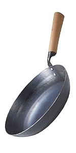 美品　山田工業所九十九打ち出し深型フライパン 24cm 日本製　日々道具　鉄 SALE】にちにち道具 九十九 打出し 深型フライパン |キッチン