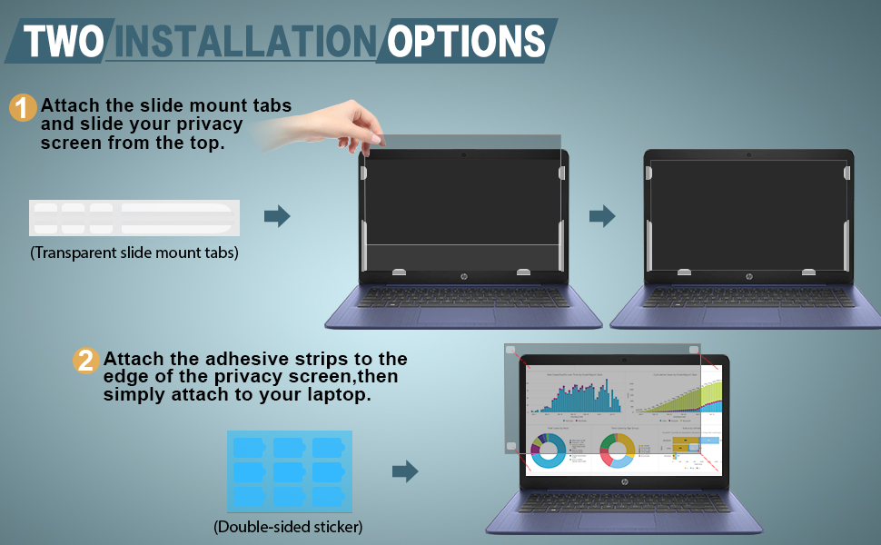 STARY Laptop Privacy Screen 14 Inch 169 Widescreen