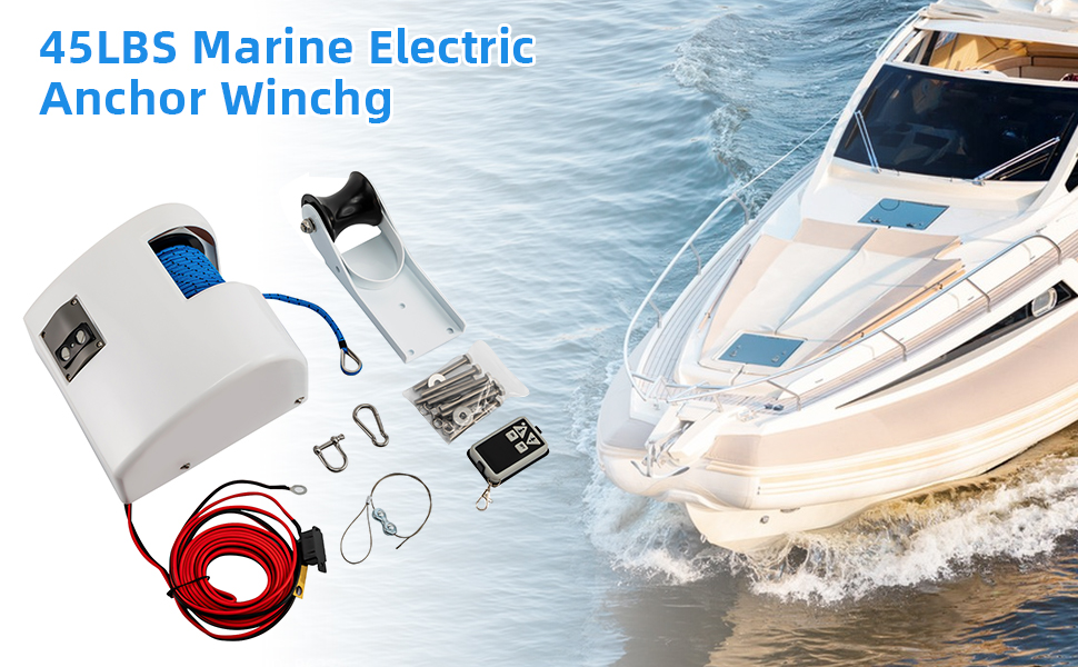 45LBS Marine Electric Anchor Winch
