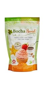 BochaSweet 2 LB 32 oz 0 glycemic 0 calories keto diabetic friendly vegan tastes like sugar