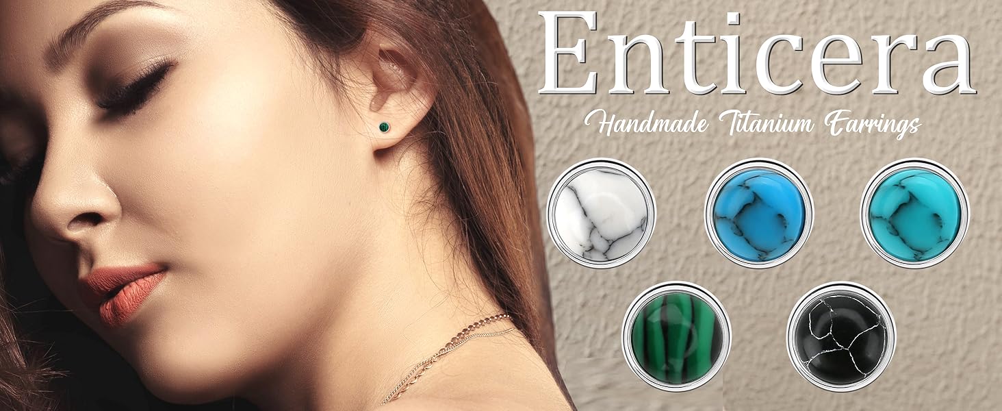 turquoise stud earrings