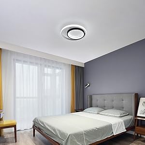 Plafonnier Led 33W 3300lm, Lampe De Plafond Rond Moderne, Luminaire Plafonnier 6000K Lumière Blanche Froide, Pour Cuisine, Salon, Chambre, Salle à Manger 12 2