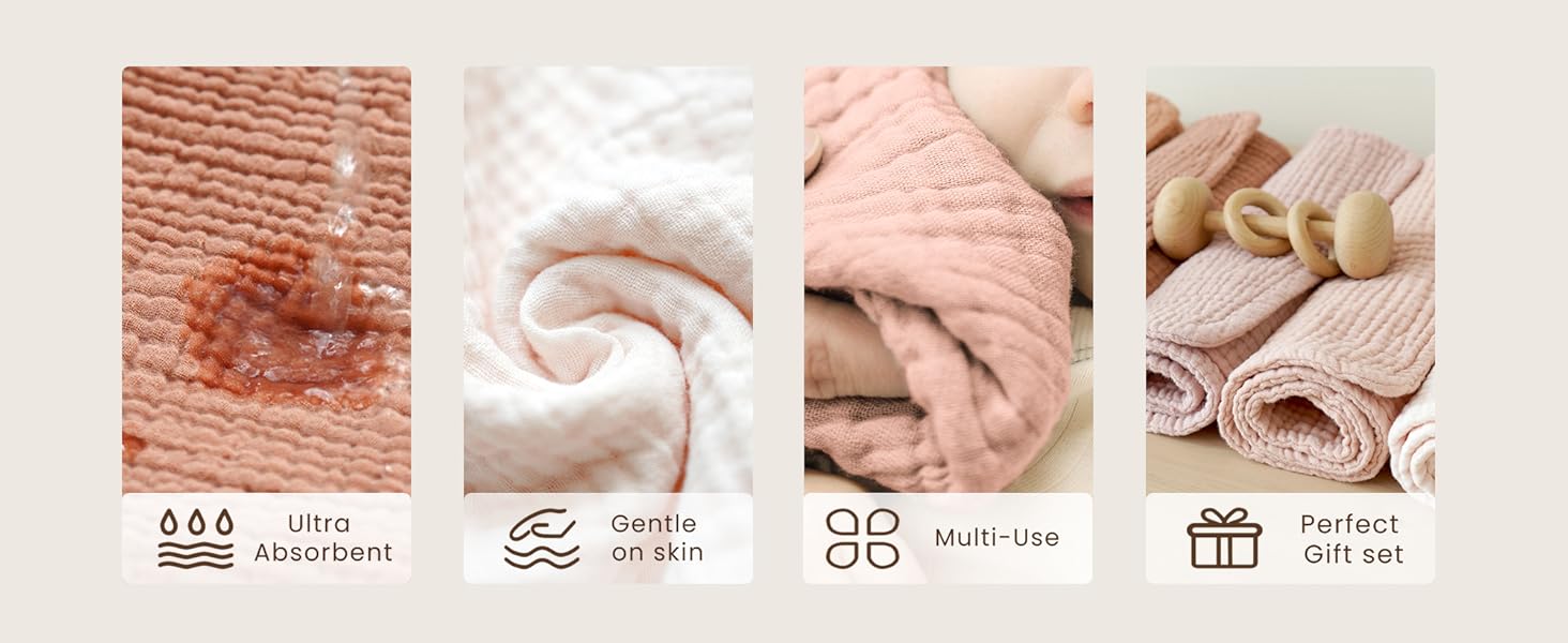 Baby Burp Cloths Sets