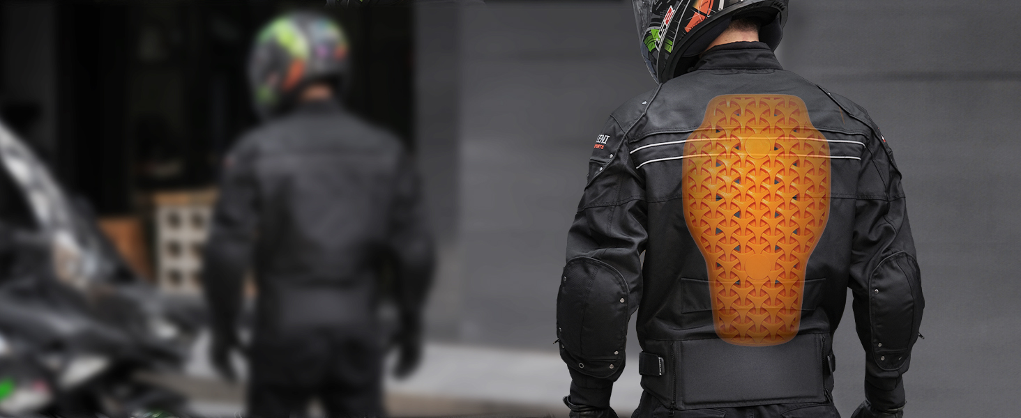 BORLENI CE Level 1 Back Armor Protection Pad Motorcycle Back Protector Sports Body