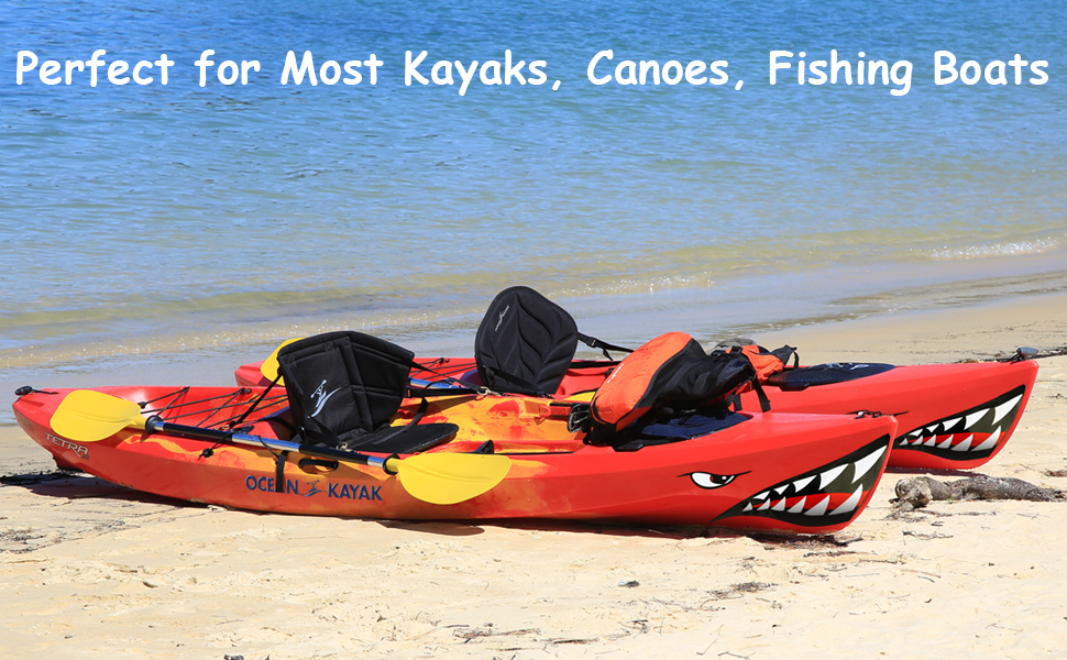KAYAK DECAL SHARK TEETH STICKER 