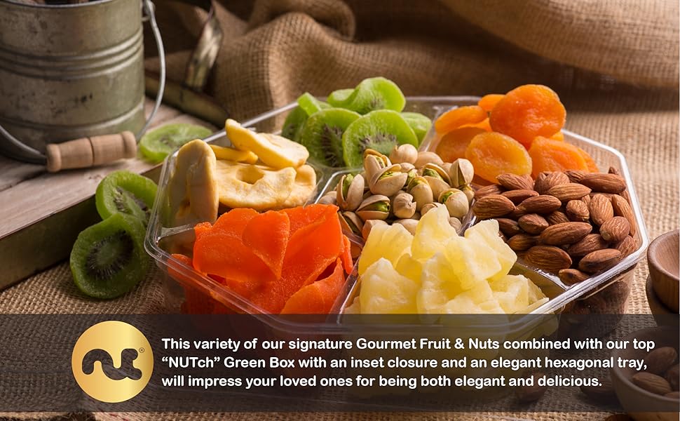 Fruit and nuts in tray Gift Box