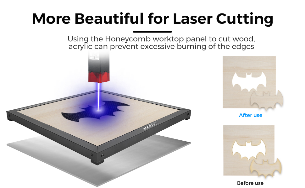 ATEZR Laser Cutter Working Panel Set,15.7x15.7x0