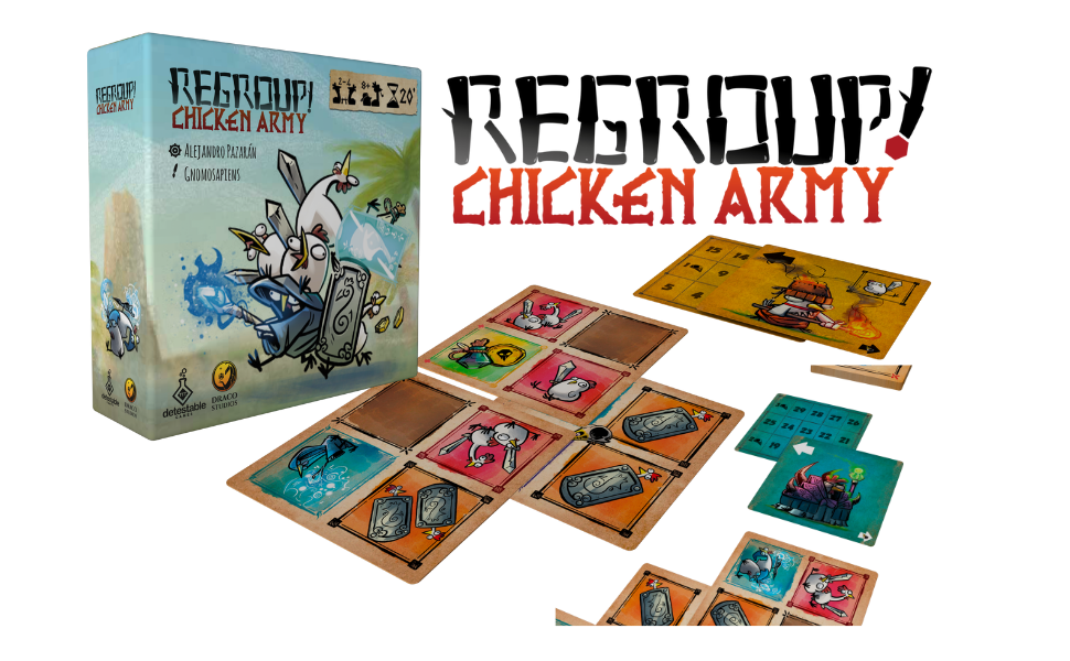 Regroup! Chicken Army Juego de Mesa Draco Studios