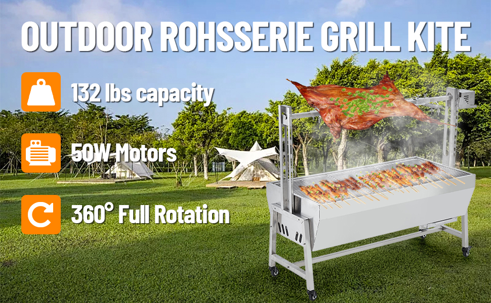 Stainless Steel Rotisserie Grill - Overview